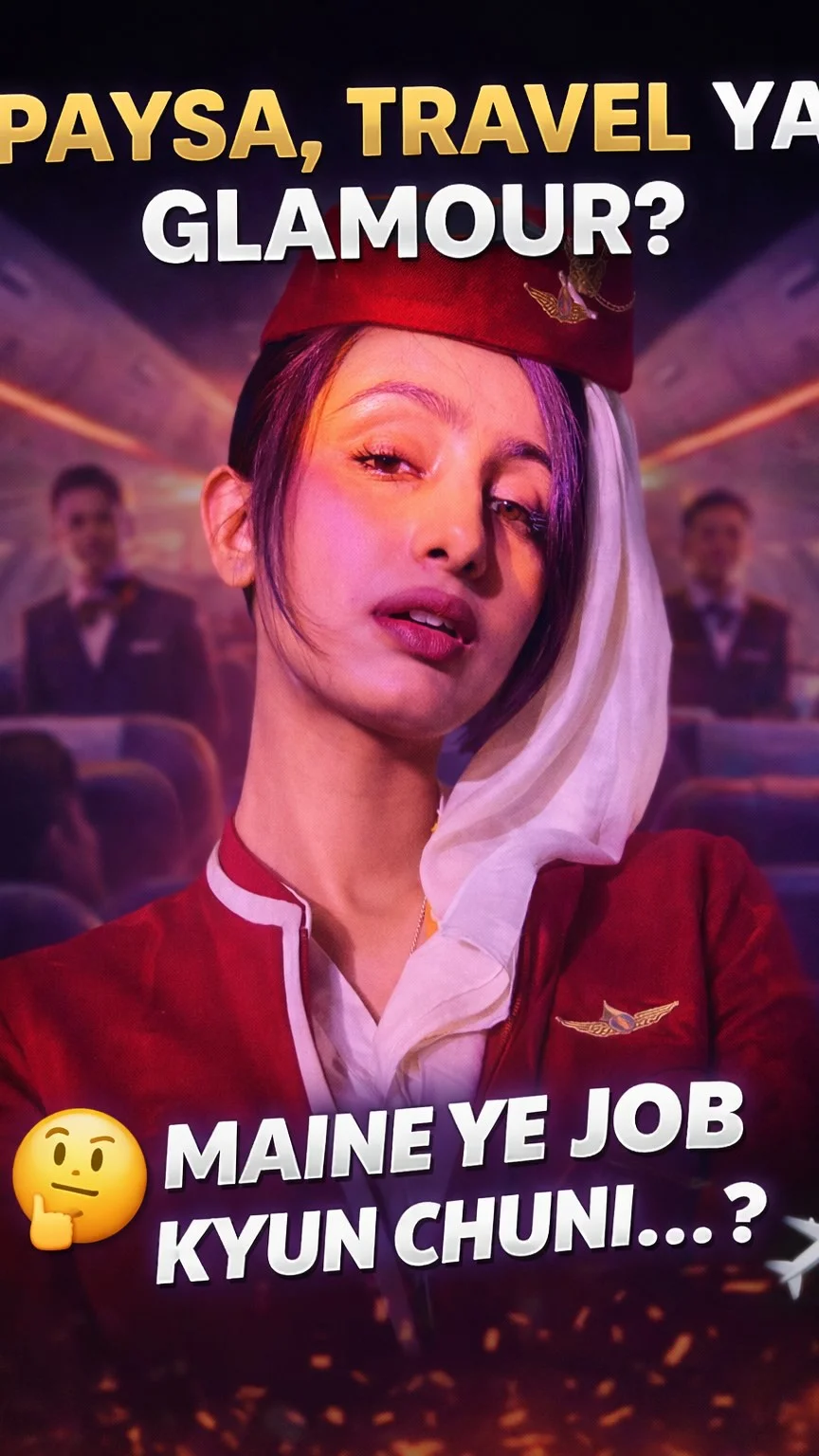 Why i chose this Job ?? #reels #reelsinstagram #cabincrew #aviation #flight