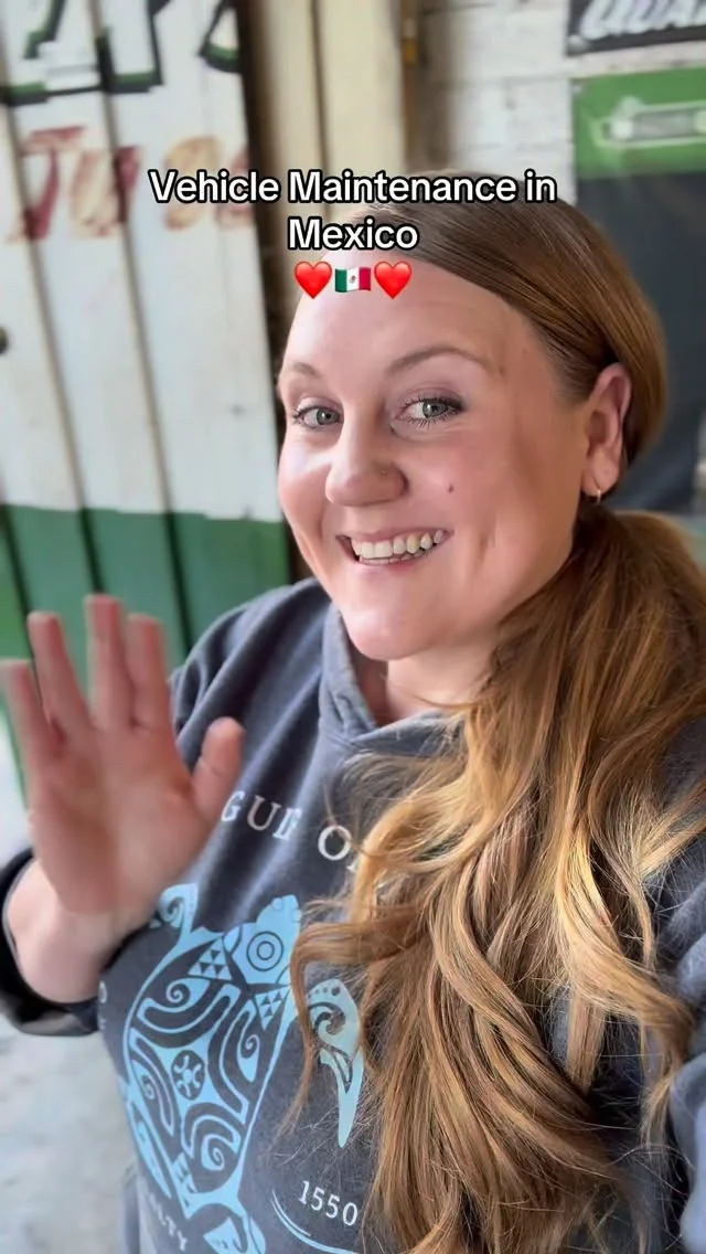 Here is a look at how we maintain our vehicle where we live in Puebla Mexico! Shoutout to our awesome mechanic! ❤️❤️