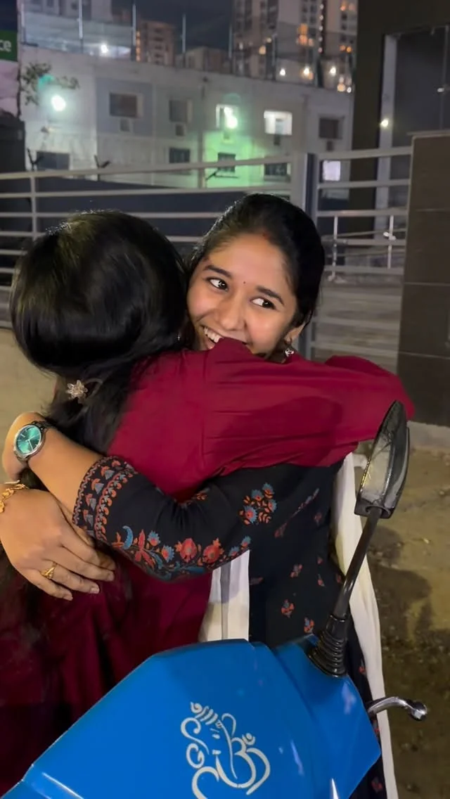 Pregnancy reveal to @high_on_you_offical Her happy tears made this moment even more special #nandhujeevs #pregnancy #pregnant #reveal #friendsforever