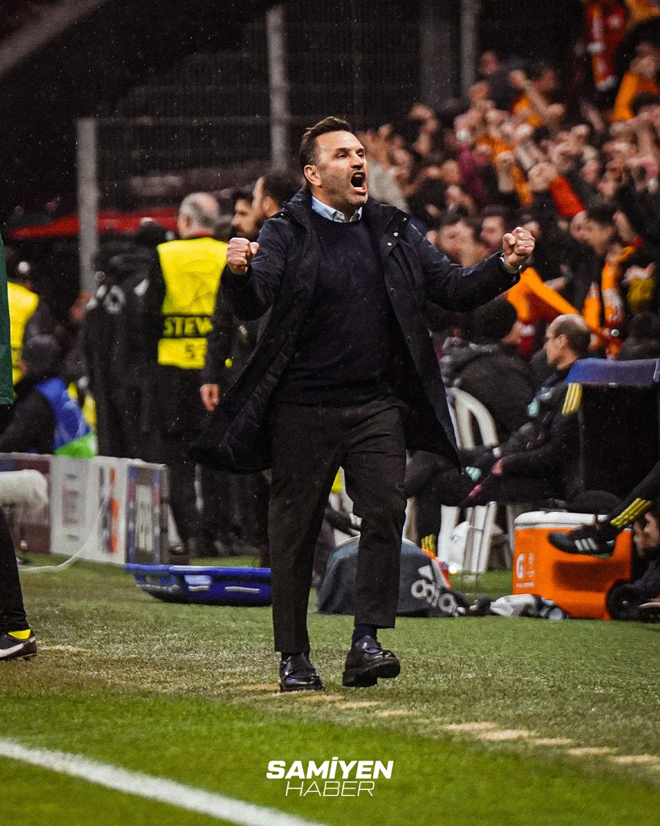 Babayla zor yarışırlar.