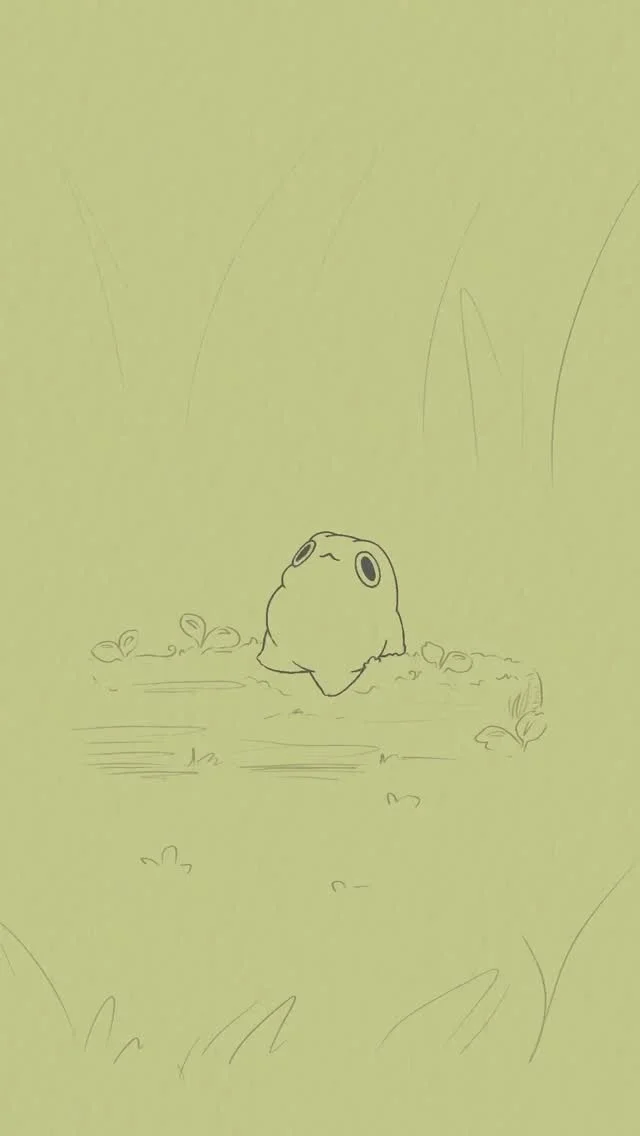 Lil froggy kicks ✨ This animation I’m working on might be my favorite so far!! Here’s a little preview :) . . . . . . #frog #cozy #animation #procreate #cuteart
