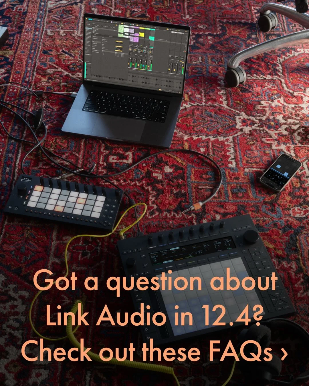 Our answers to a few frequently asked questions about Link Audio, new in the Live 12.4 beta. For more info on Live 12.4, check the link in bio.
