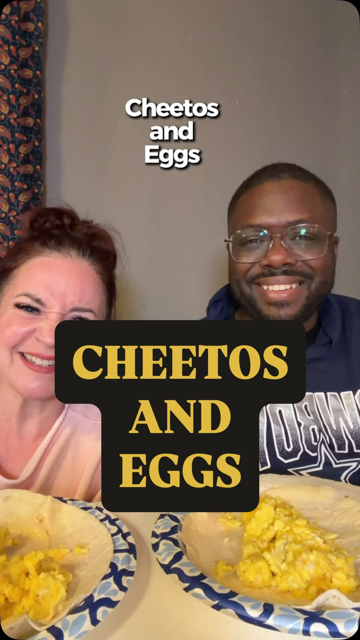 Don’t knock it till you try it. #burrito #eggburrito #dinnertime #cheetos