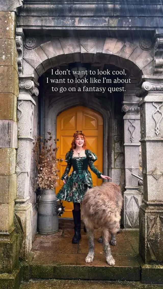 I’m ready for an adventure!✨Fairytale inspired fashion that looks fitting for a quest is basically my dream wardrobe and I do have the perfect adventure companion by my side. Capes, medieval tapestry inspired prints, ro...
