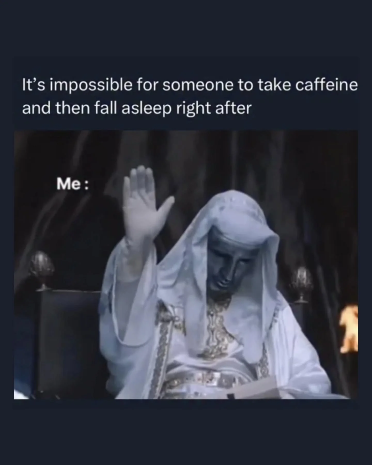 Caffeine doesn’t wake me up, it just gives my brain background music while I nap. #ADHDHumor #CaffeineLife #Neurodivergent #Relatable #ADHDLife