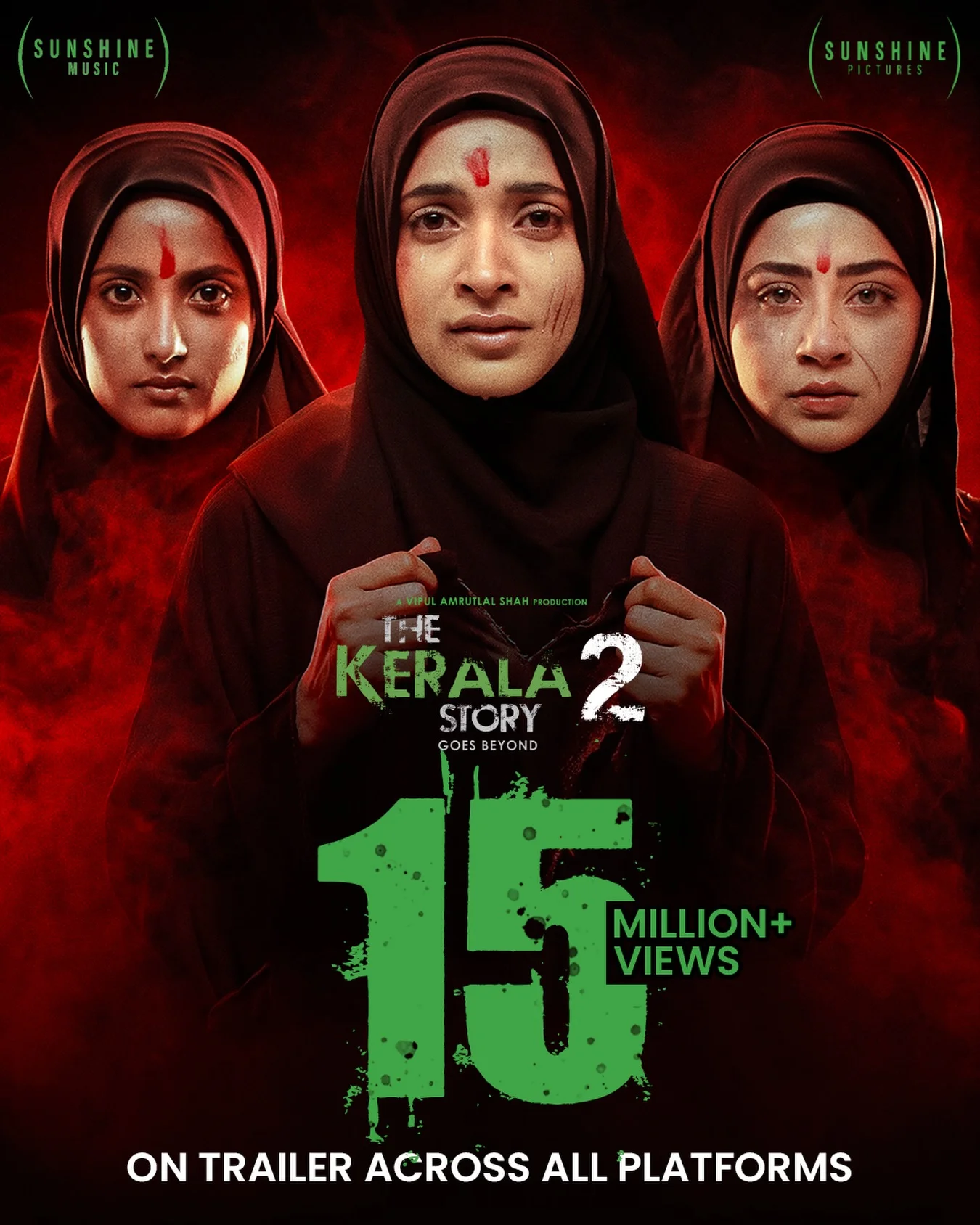 The awakening has begun. 15M+ Indians refused to look away. Iss baar sahenge nahi... ladenge! #ShowYourDaughters #TheKeralaStory2GoesBeyond trailer out now. In cinemas on 27th February, 2026. #VipulAmrutlalShah @kamakha...