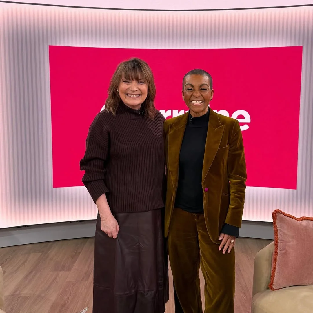 Adjoa Andoh back on the sofa at @itvstudios @lorraine show this morning for a lovely chat with @lorrainekellysmith. Season 4 #Bridgerton Part 2 of drops 26th February ‼️