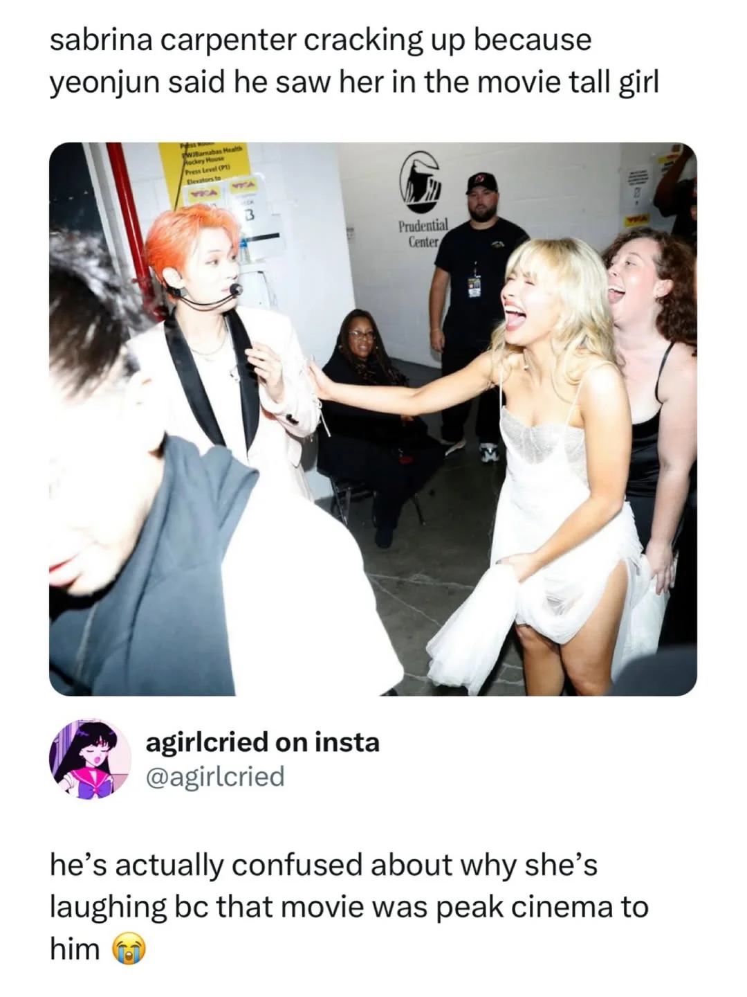 of all the things to recognize her from.. it’s tall girl