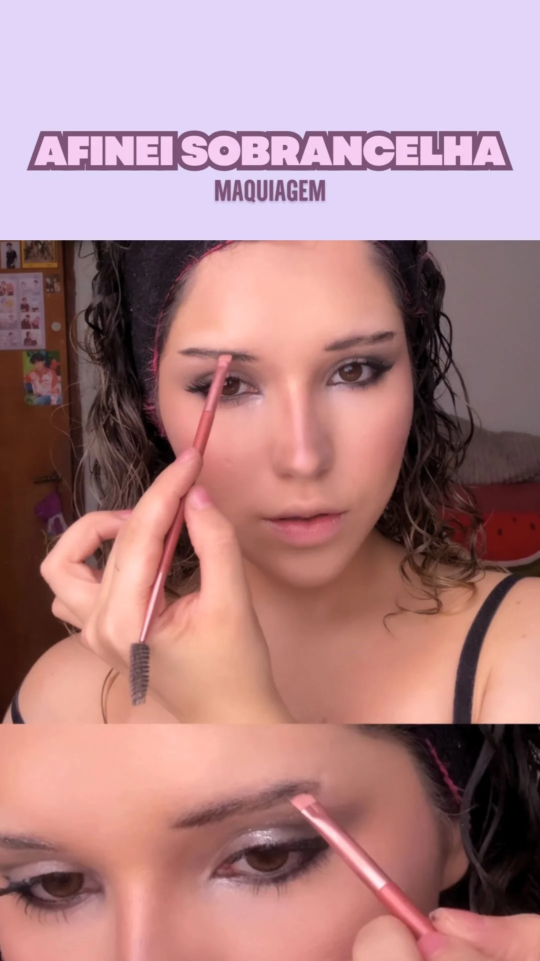 Quer afinar a sobrancelha mas não tá afim de raspar? Faz isso! É o teste perfeito ✨ id dos produtos no Mercado Livre - cera modeladora @rubyrosebrasil AGLHO4-8346 - paleta sobrancelha @melu.brasil AGLHO4-F6X5 #dicasdebe...