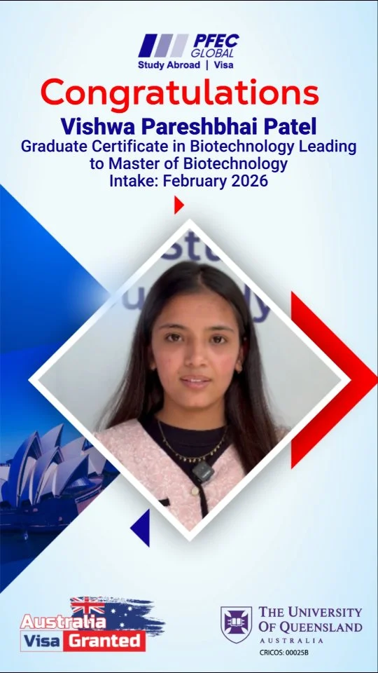 From Dream ➝ Destination ✈️ Another Australia Student Visa SUCCESS story! Vishwa Patel shares how the right guidance made her journey smooth, stress-free, and successful — from counselling to visa approval. ✨ Why studen...