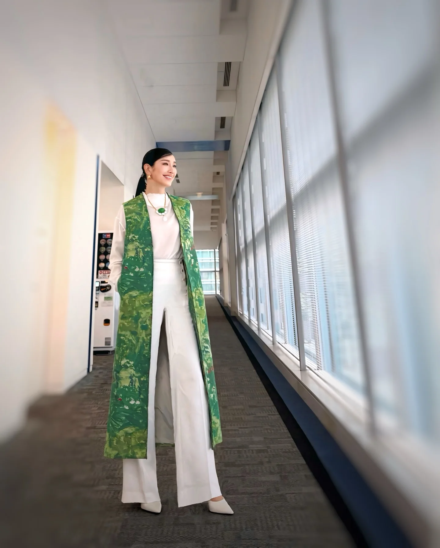 今週の日本テレビ【dayday.】は、グリーン✖︎ホワイトの爽やかコーデで 春の芽吹きを感じるカラーコーデ✨ 冬季オリンピックのニュースが多かったので、雪の白に平和なグリーンを合わせたくて☘️ 昨日のトークィーンズの木村拓哉さん、子供心と言いますか、みんなを楽しませたい！という愛に溢れた方なので、人生初のタイプのサプライズを経験して、幾つになっても初めての体験はあるものだ...と、幸せな気持ちになりました ここから二週にわたって、ぜひ...