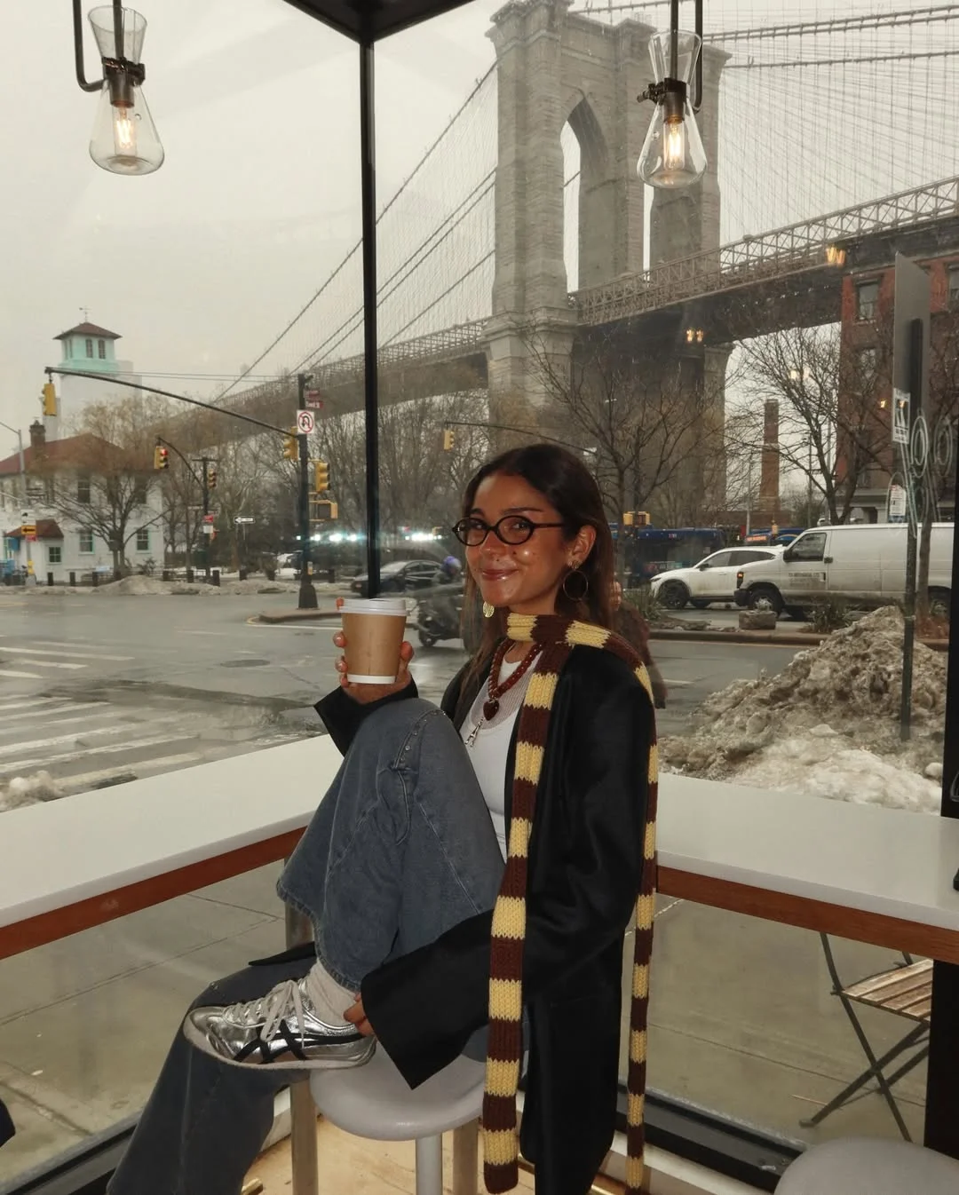 ayer encontramos el mejor spot de dumbo y me hice fotos con cámara