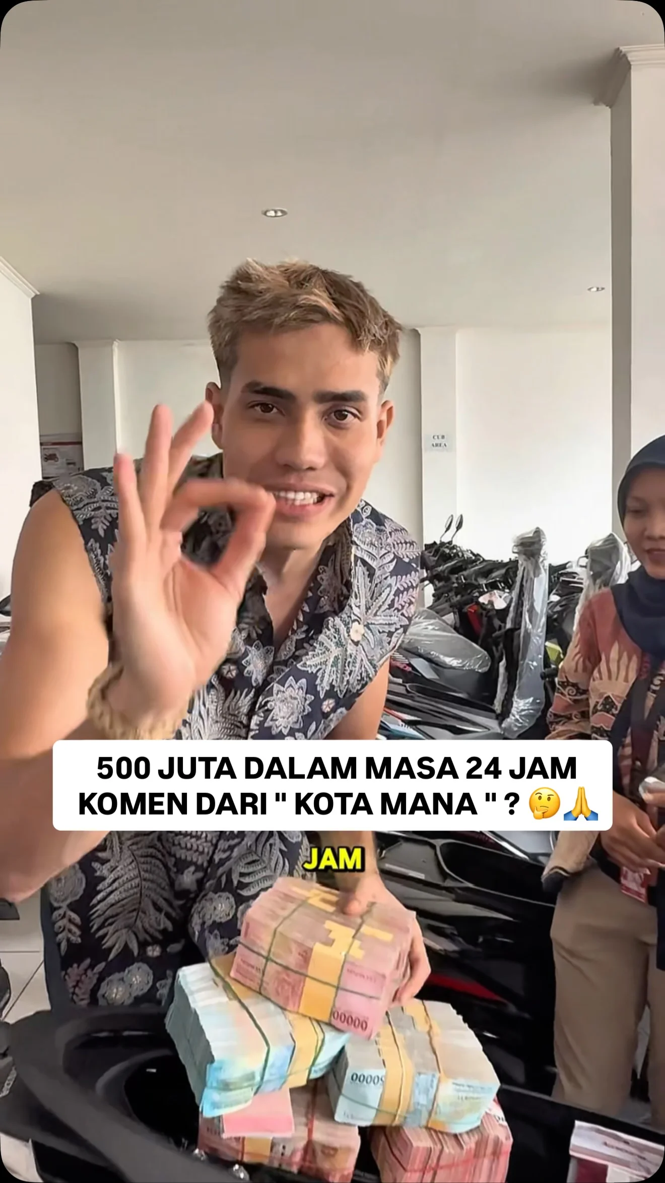 500 juta dalam masa 24 jam , 20 biji motor & 1 biji mobil Komen " Bismillah " dari kota mana ? Live 25 FEB - JAM 8 PAGI tiktok ( AisarSultanMalaysia )