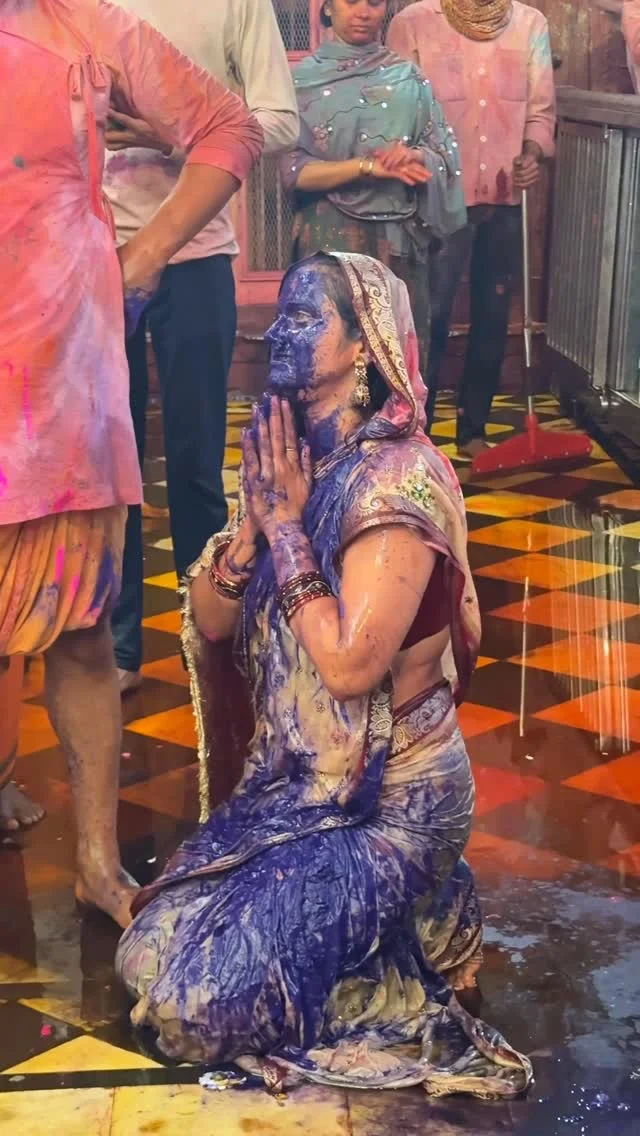 मेरे साँवरे मेरी राधारानी 🥺🙏🏼🩷🦚 #radhakrishna #radheradhe #brajkiholi #braj #holi