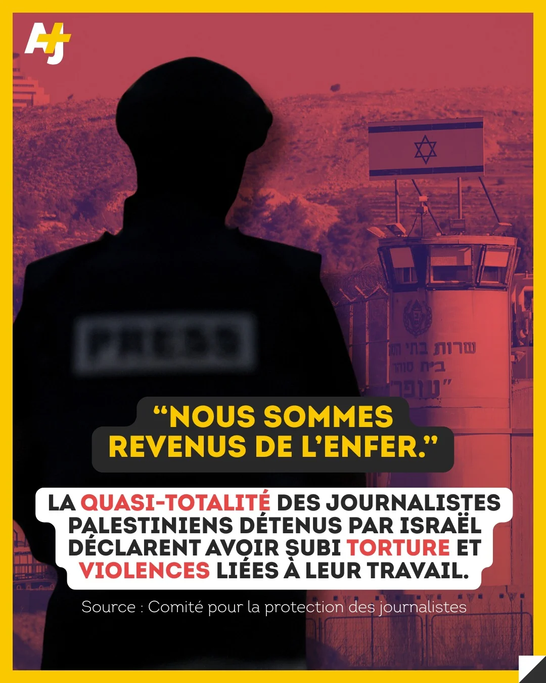 Un journaliste palestinien emprisonné en Israël indique que des soldats lui ont attaché les parties génitales avec des colliers de serrage en plastique et l’ont frappé jusqu’à ce que ses blessures l’empêchent d’uriner s...