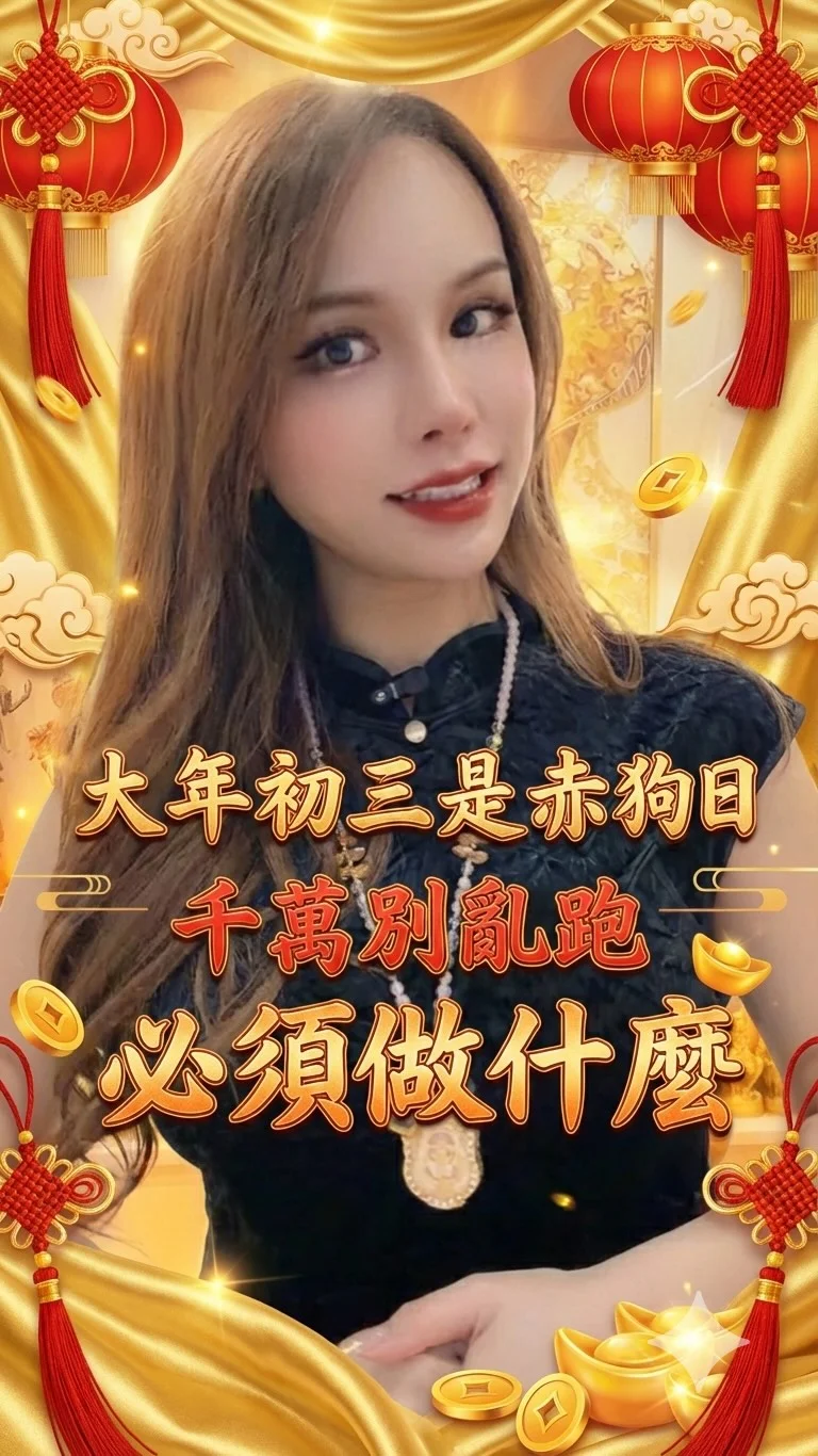 ⚠️ 大年初三，拜託你不要亂出門 今年初三是赤狗日 這一天本來就不適合亂跑、拜年、到處串門子 容易嘴角生風、情緒爆炸、為了小事硬碰硬 你今天如果出門拚氣勢—— 只會拚到脾氣。 但我跟你說一句重點： 赤狗日不是用來衝，是用來升 大家都在耍廢、追劇、滑手機、亂吃零食 你不要跟著廢。 你偷偷做三件事 — 第一件事：東南方放百合花 家裡東南方，放一束百合 東南主風，主名聲、主氣場 百合是清氣、淨氣 你不是在插花，你是在整理氣場 家裡氣乾淨，人...