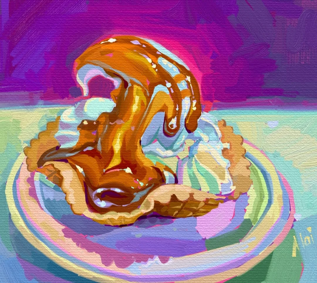 Costco ice cream anyone? #foodpaintchallenge! Swipe for the reference and rules! ▫️The foodpaintchallenge has only one rule: to use the same given reference picture(a) and give their interpretation of it. ▫️Let us see y...