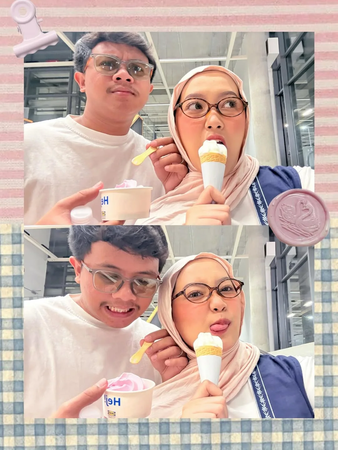 ikea date lagiiiii sama adaaam‍♀️ . . . . vest gemash @bastohana.id