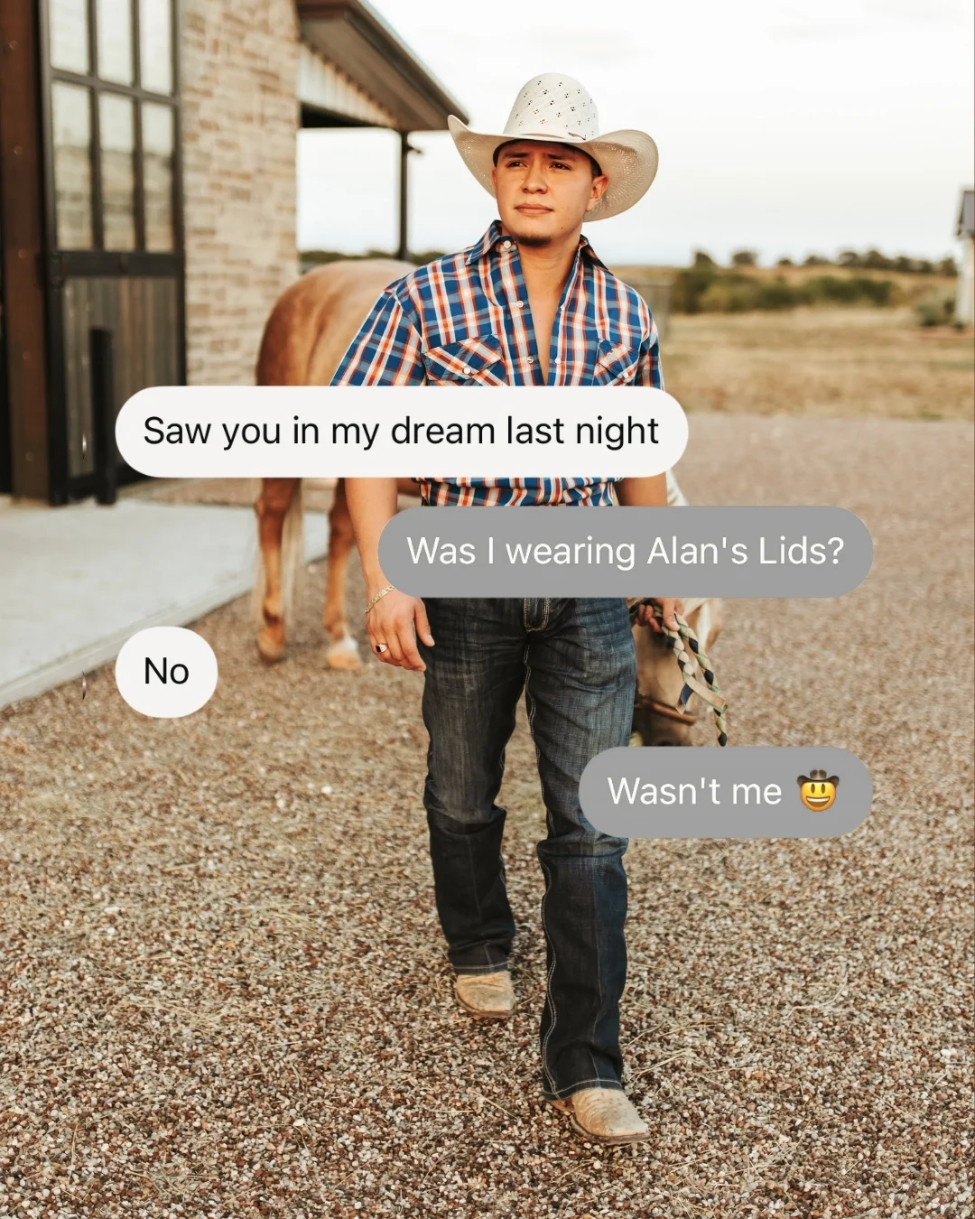 If I'm not wearing Alan's Lids, it wasn't me. #AlansLids #BeDifferent #CowboyHat #WesternFashion