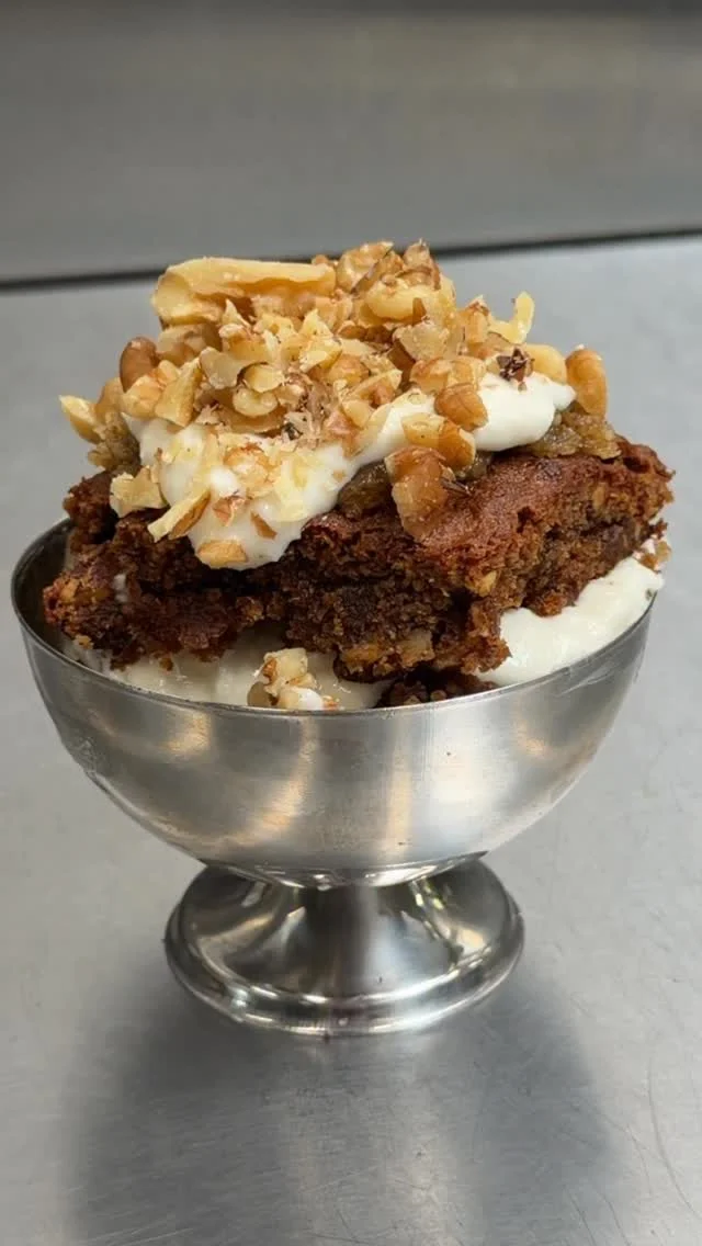 recipe testing !!!! grain free carrot cake with a whipped skyr icing + maple walnut butter