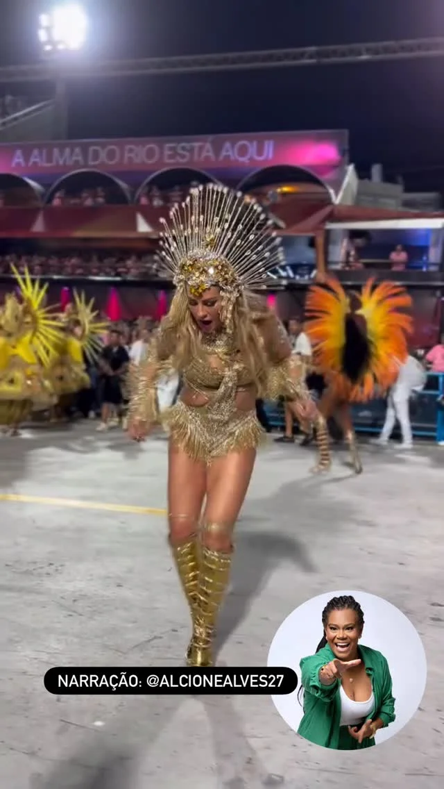 Luana na sua tela representando a quarta feira de cinzas.