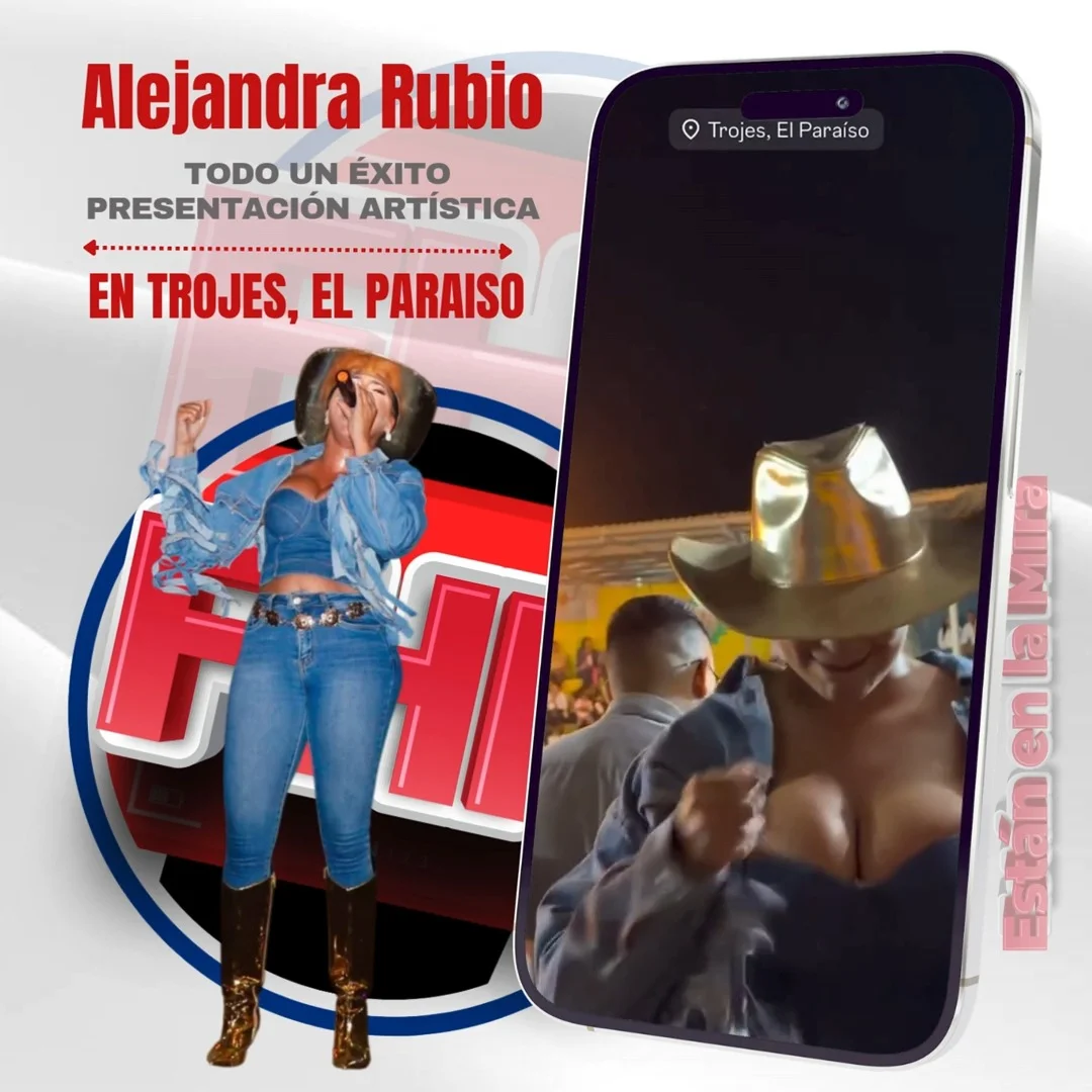 @alejandra_rubio_hn hace vibrar a Trojes, El Paraíso, en un rodeo inolvidable

En una noche cargada de tradición, música y pura energía catracha, la reconocida artista Alejandra Rubio cautivó a cientos de personas que se dieron cita en el espectacular rodeo de Trojes.

Desde su llegada, el calor humano de la zona oriental se hizo sentir, recibiendo a la artista con los brazos abiertos. Alejandra no solo compartió su talento en el escenario, sino que conectó profundamente con un público que no dejó de bailar y celebrar en todo momento.

"Cada aplauso y cada sonrisa quedarán guardados en mi corazón. Es un privilegio ser parte de eventos que celebran nuestras tradiciones y unen a la gente en un ambiente tan sano", expresó la artista emocionada.

Alejandra Rubio Estás en la mira de #FHN