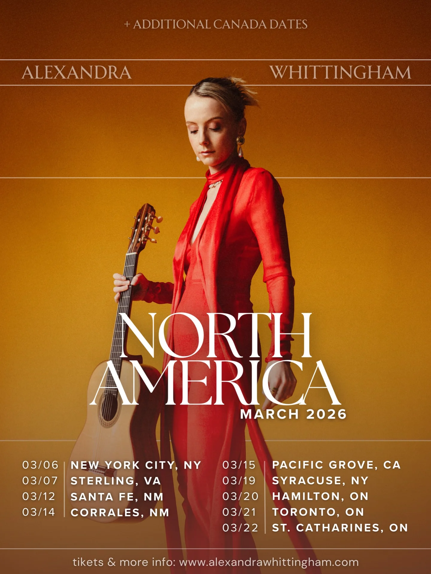 Updated tour schedule (we added some Canada dates!!). Honestly so excited for this.