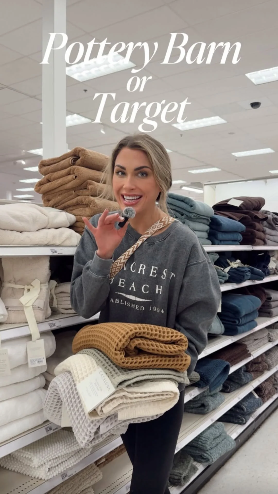 Pottery Barn or Target Pt 45- Guest bath refresh Highlights: 1. The three things that will change your guest bathroom forever are upgrading the mirror, elevating your shower curtain rod, and putting something with organ...