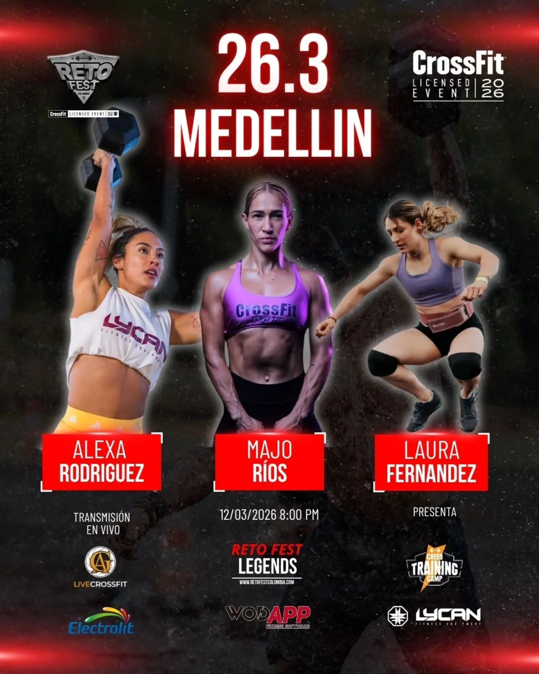 ¡LAS TESAS CIERRAN EN MEDALLO! ​¡EL CIERRE ES DE ELLAS! El Open se despedirá en @soyhakuna Medellín y el gran final del 26.3 queda en manos de pura potencia femenina. ​Este 12 de Marzo, la "Eterna Primavera" vibrará con...