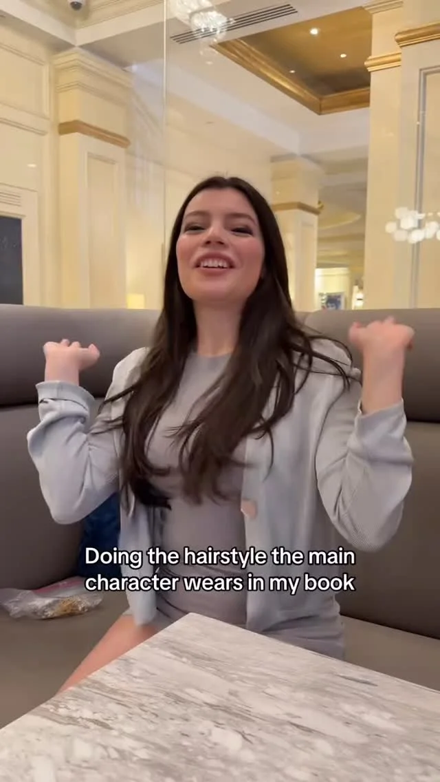 Doing the Aris hairstyle from STARSIDE! #books #bookstagram