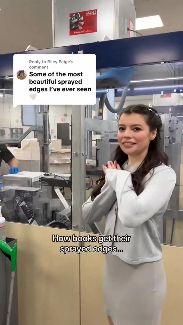 Tell me why I touched it…!! Preorder STARSIDE anywhere now to get these stenciled edges, limited to the first printing! #books #bookstagram