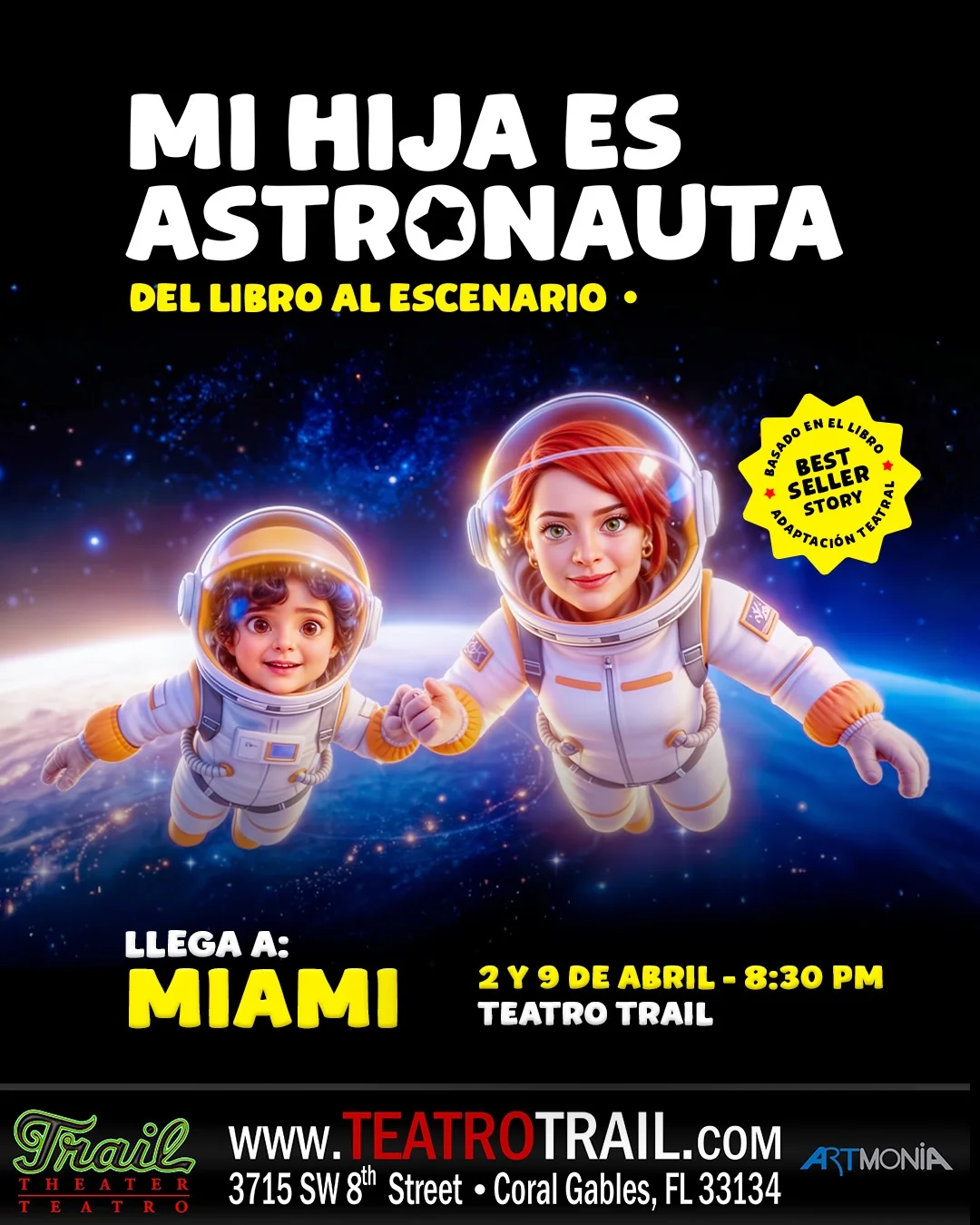 Tres ciudades y un mismo espectáculo, mis nervios a prueba de fuego y mi memoria entrenándose cada día más. Los veo MIAMI ORLANDO Y TAMPA… los veo pronto. Todos los boletos en mi link