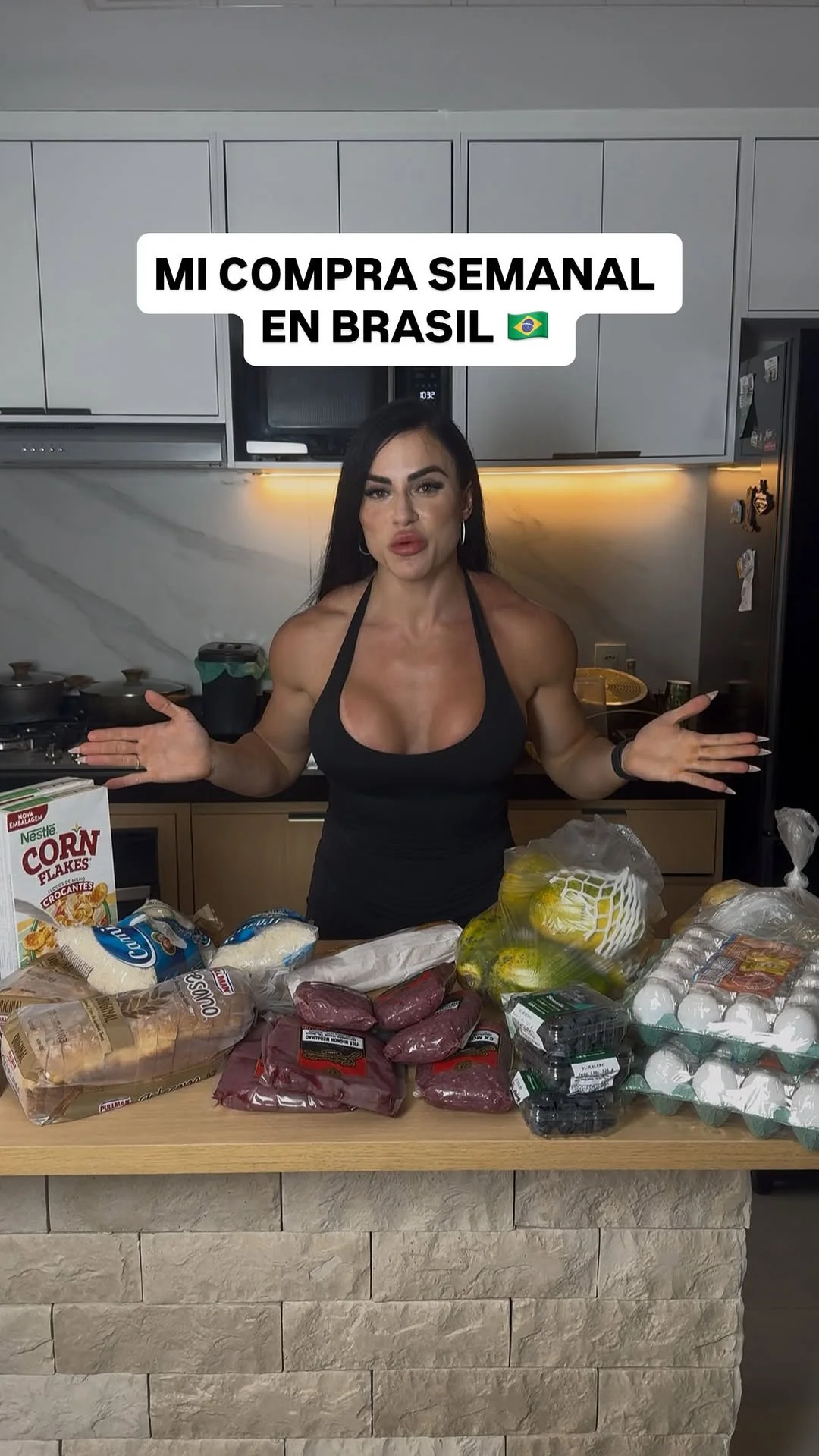 ¿CUÁNTO GASTO EN MI COMPRA SEMANAL DE VOLUMEN EN BRASIL? #brasil #bulking #comprasemanal