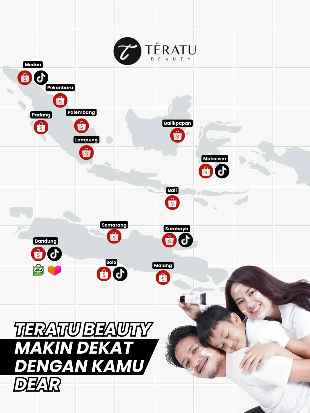 Alhamdulillah dear, di awal ramadhan ini Minqueen punya kabar gembira buat kamu, yeeeyyy ❤️❤️❤️ Kita makin deket sama kamu, sekarang Shopee kita udah ada di 13 kota & yang terbaru TiktokShop kita juga udah ada di 5 kota...