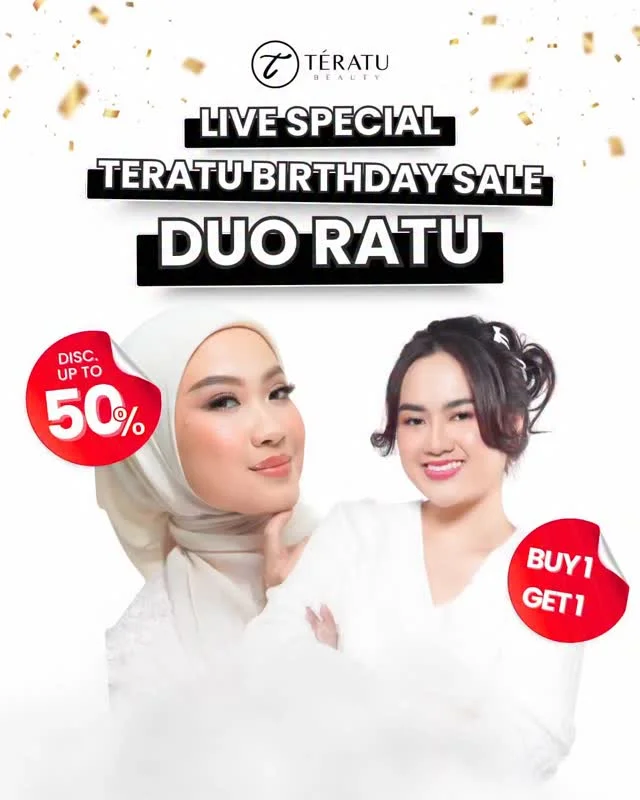 SIAPA YANG TEBAKKANNYA BENER TERATU BAKAL LIVE BARENG @ratughania ??? Sayang banget kalau kamu ga join karena bakal ada: BUY 1 GET 1 DISCOUNT UP TO 50% CATET JADWALNYA!! ______________________ Bandung Shopee Mall, LazMa...