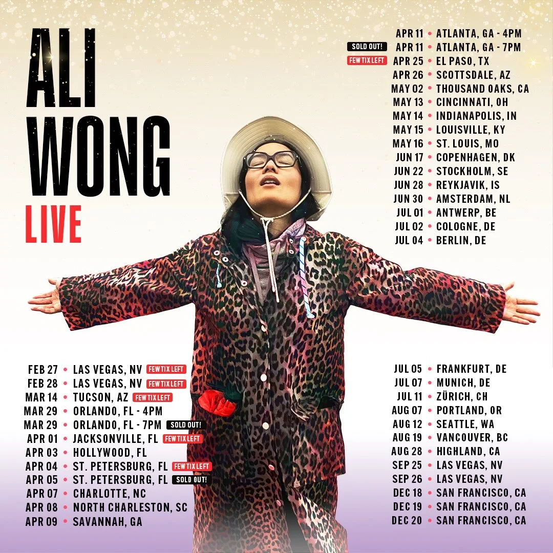 I want to lie down, but life won’t let me.

Adding new shows in Arizona, the Midwest, Europe, Pacific Northwest, San Francisco and more.

Presale starts Wednesday 2/25 at 10am local time.

Tickets on my website using code ALI2026. 

See link in bio.