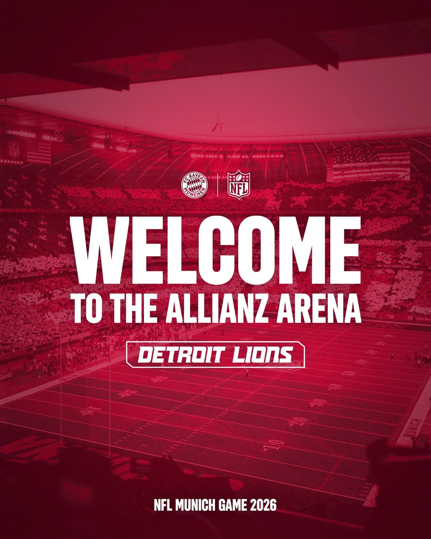 The Detroit Lions are the first team to be confirmed for the upcoming 2026 NFL Munich Game. Their opponents, along with the date and kick-off time, will be announced when the full 2026 NFL schedule is released in the sp...