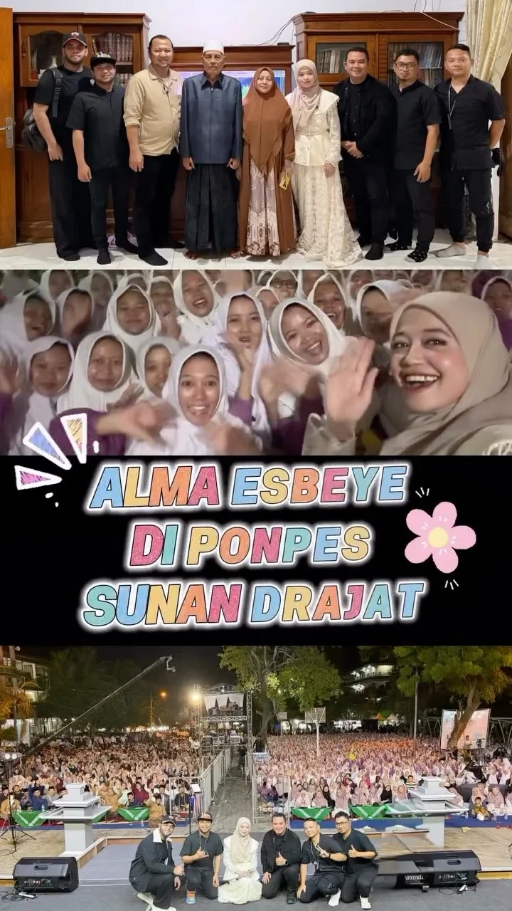 Bernyanyi di Ponpes Sunan Drajat Lamongan seruuuuu banget santrinya uwedaann ❤️‍ Senaangg sekali mendapat sambutan hangat dari Keluarga Besar @ppsunandrajat , semoga bisa berjumpa lagiii