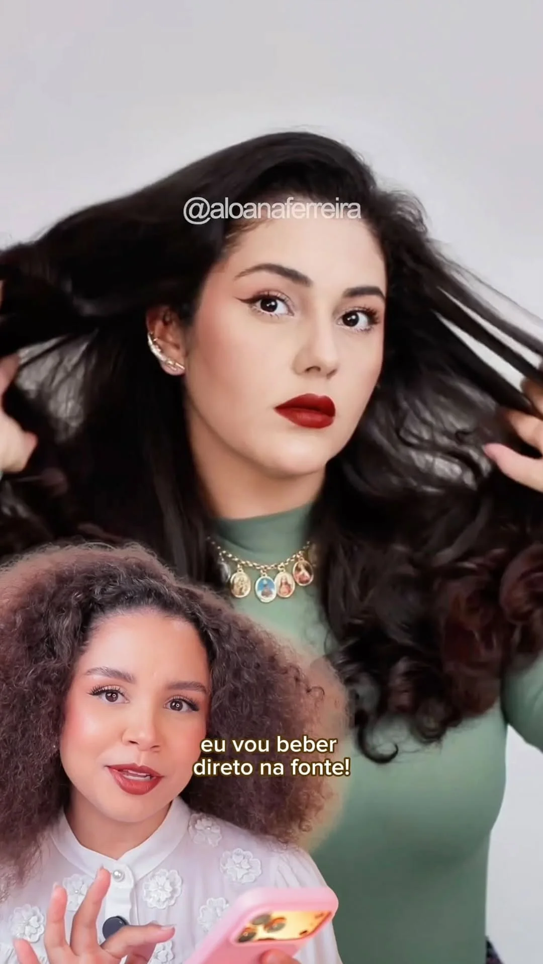 Eu confiei na pantera mãe e esse foi o resultado! O que acharam? 👁️🫦👁️ PAAARA MOLIER! 🐆 
⠀⠀⠀⠀⠀⠀⠀⠀ 
Agora eu desafio a @aloanaferreira a fazer um penteado nível hard! Será que ela vai conseguir?🔥 Nos sigam pra acompanharem os próximos capítulos… 👀
⠀⠀⠀⠀⠀⠀⠀⠀ 
#cachos #cacheadas #escova #blowout