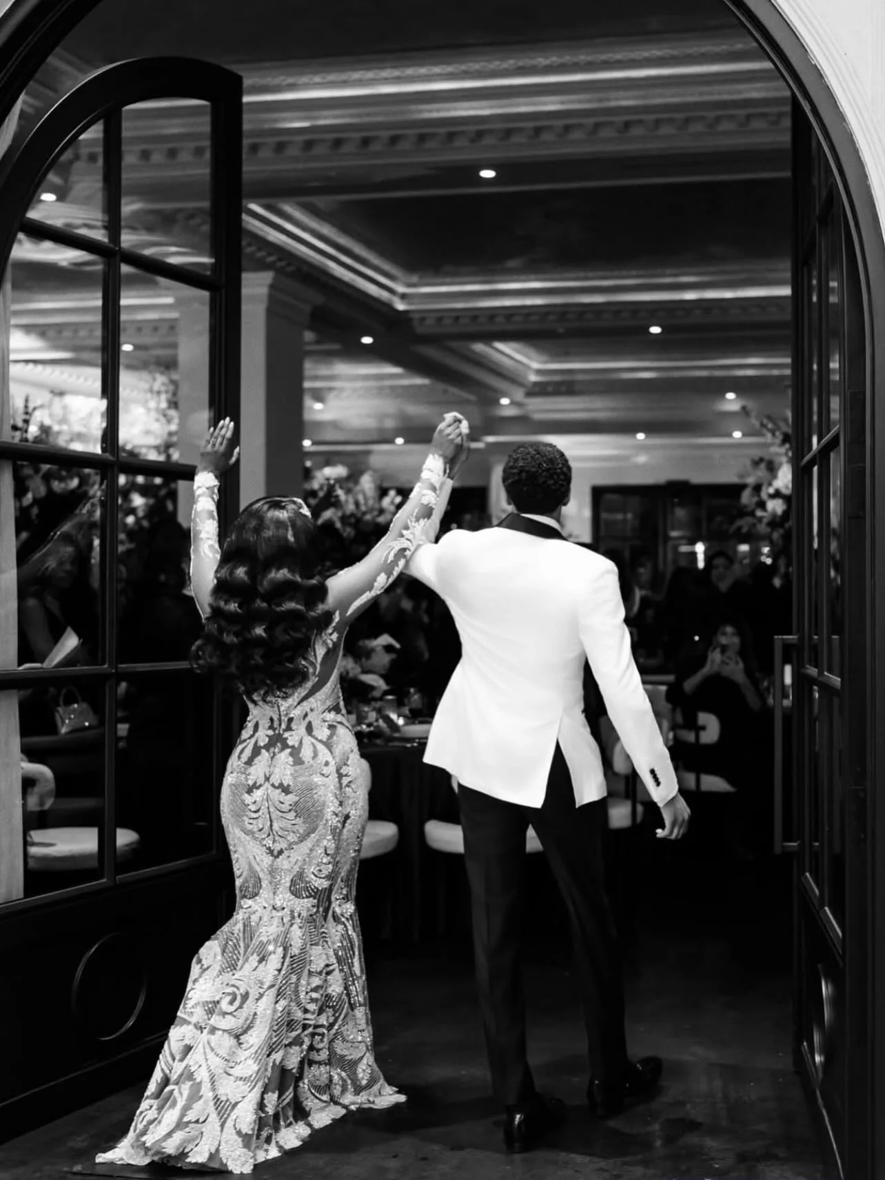 SOL-09 | A true work of Art Contemporary charm with this intricately embroidered illusion gown. The delicate embroidery seems to hover over your skin, complemented by the soft skin-tone lining. Join us at our Next Trunk...