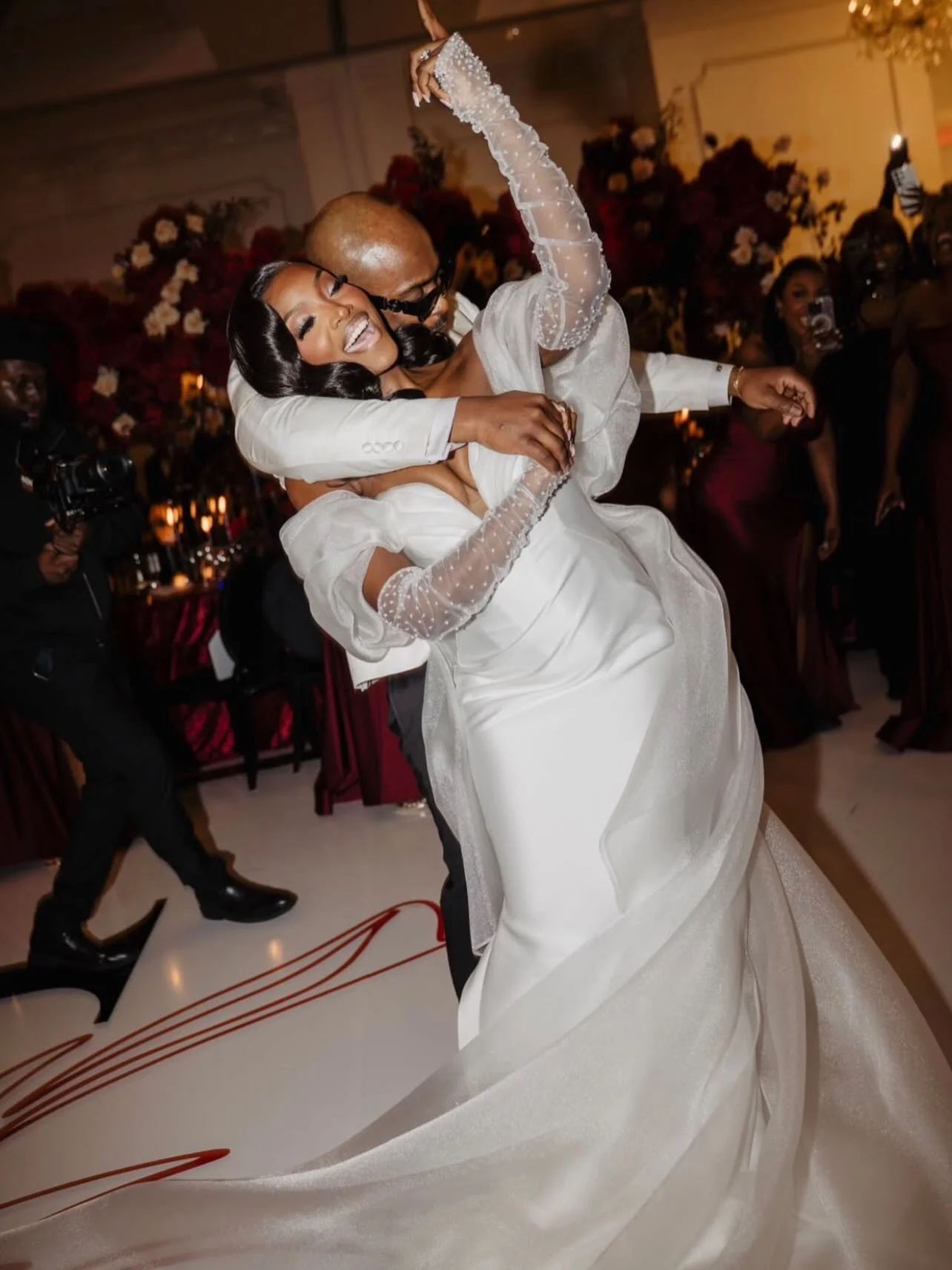 EMP-06 | An ode to contrast! Structure meets softness. A sculpted silhouette balanced by ethereal volume created for the bride who commands the moment without saying a word. #alonukonbridesdoitbest Photographer: @randyl...