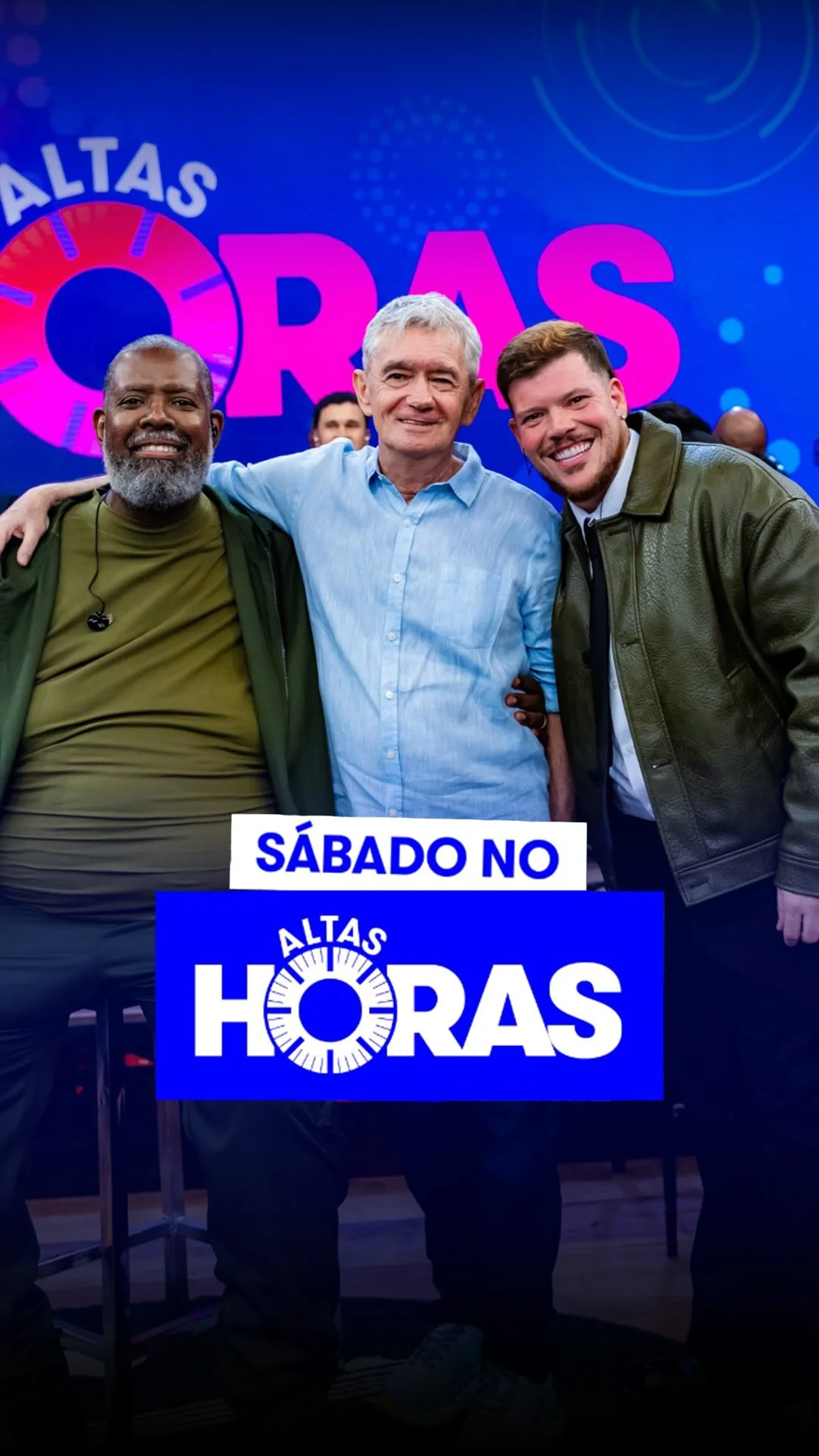 Neste sábado, o #AltasHoras vai ser maravilhoso do começo ao fim e sabe por que? Dá uma olhada nesse time de peso: ⚽ @ronaldinho @olazaroramos e Vladimir Brichta @pericles e @ferrugem Uma reunião histórica de ícones que...