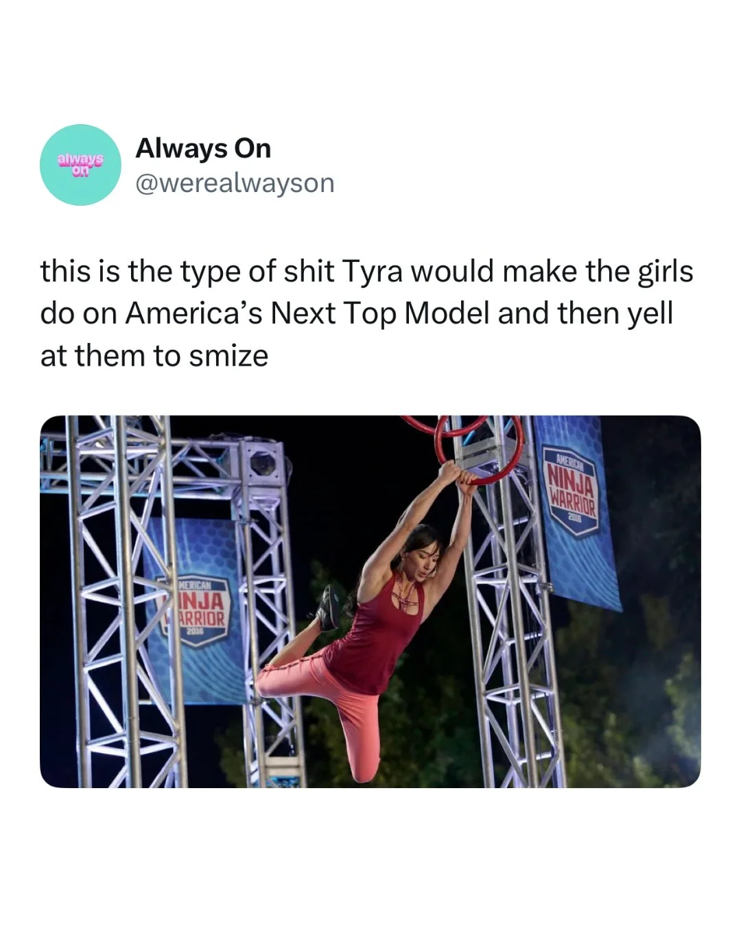 America’s Next Top Model remains diabolical but unfortunately it did raise me