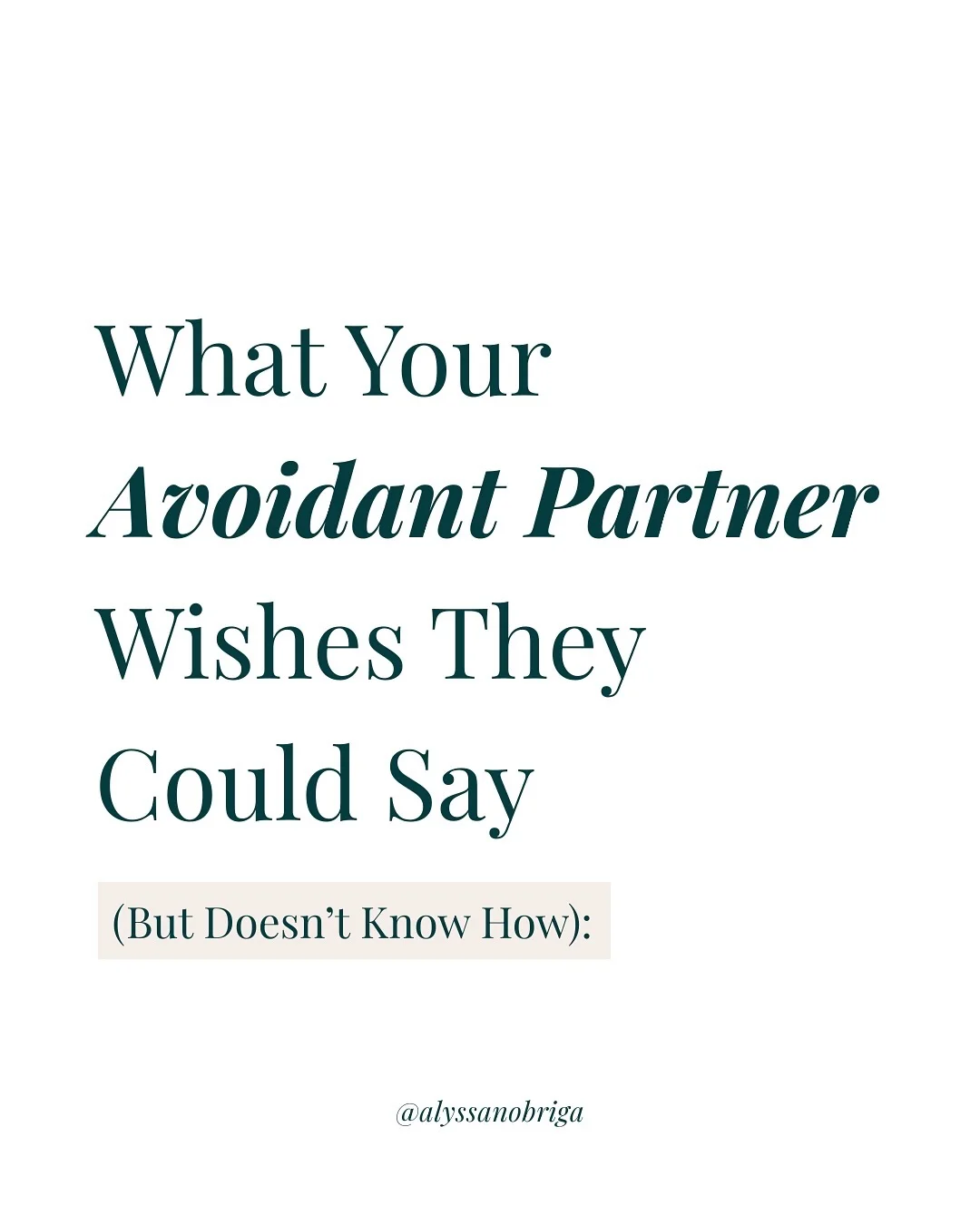 If your partner pulls away when things get serious, it’s easy to take it personally. But often, what looks like distance is actually a nervous system trying to stay safe. Avoidant attachment isn’t about not caring, it’s...