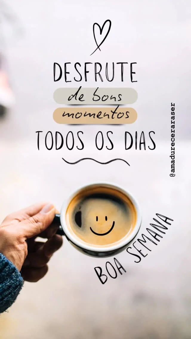 Uma excelente semana para todos nós.