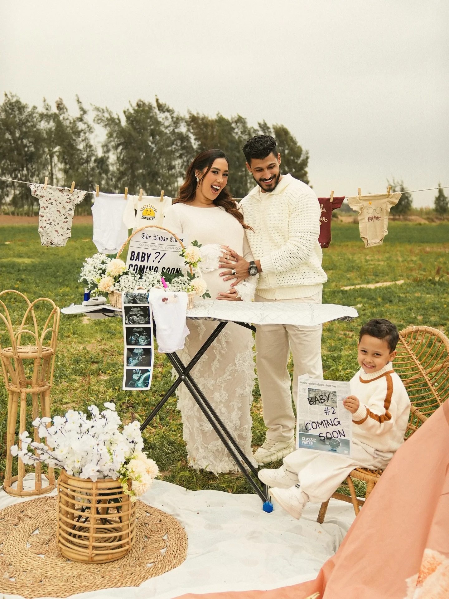 العيله بتكبر 🥹🤍

.
📸 @husseinmagdyofficial 
Makeup @rana__darwish 
Hairdresser @donia_salah_hairstylist
Decorations @mickey.event 
Dress @may.allam.couture 
Location @barhoumystud