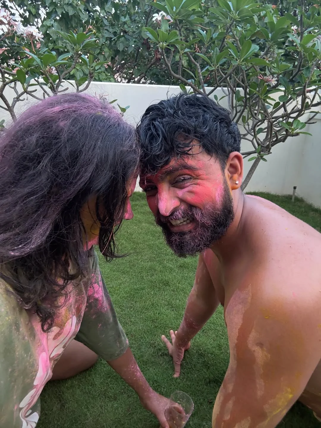 A little late but it is not going to stop us from playing Holi 🤪🩷💛 thanks @jagat_desaii for pulling it off 😂😘😘😘

#happyholi and #happylife lovesss