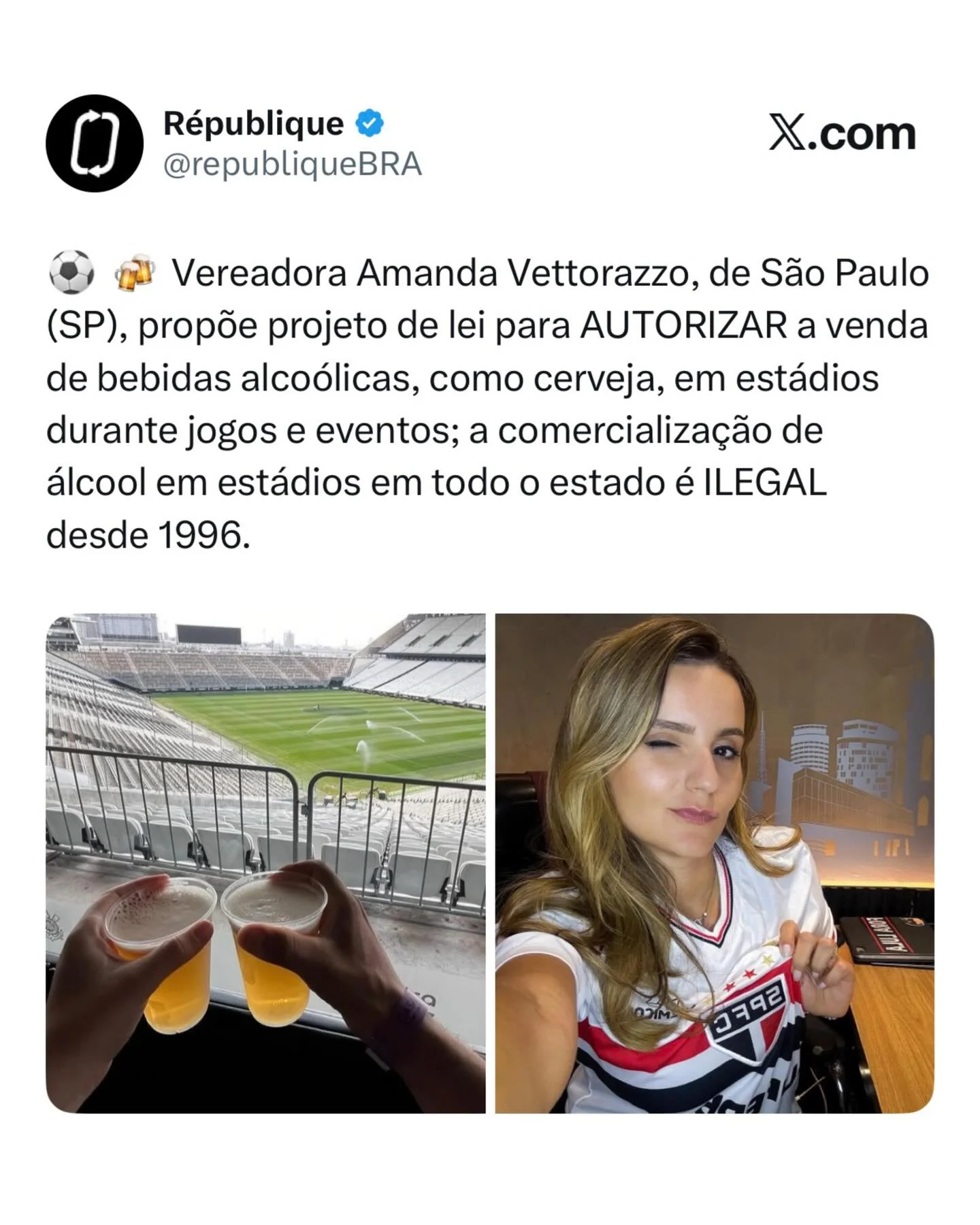 EU QUERO LIBERAR BEBIDA NOS ESTÁDIOS PAULISTANOS! Qual a sua opinião?