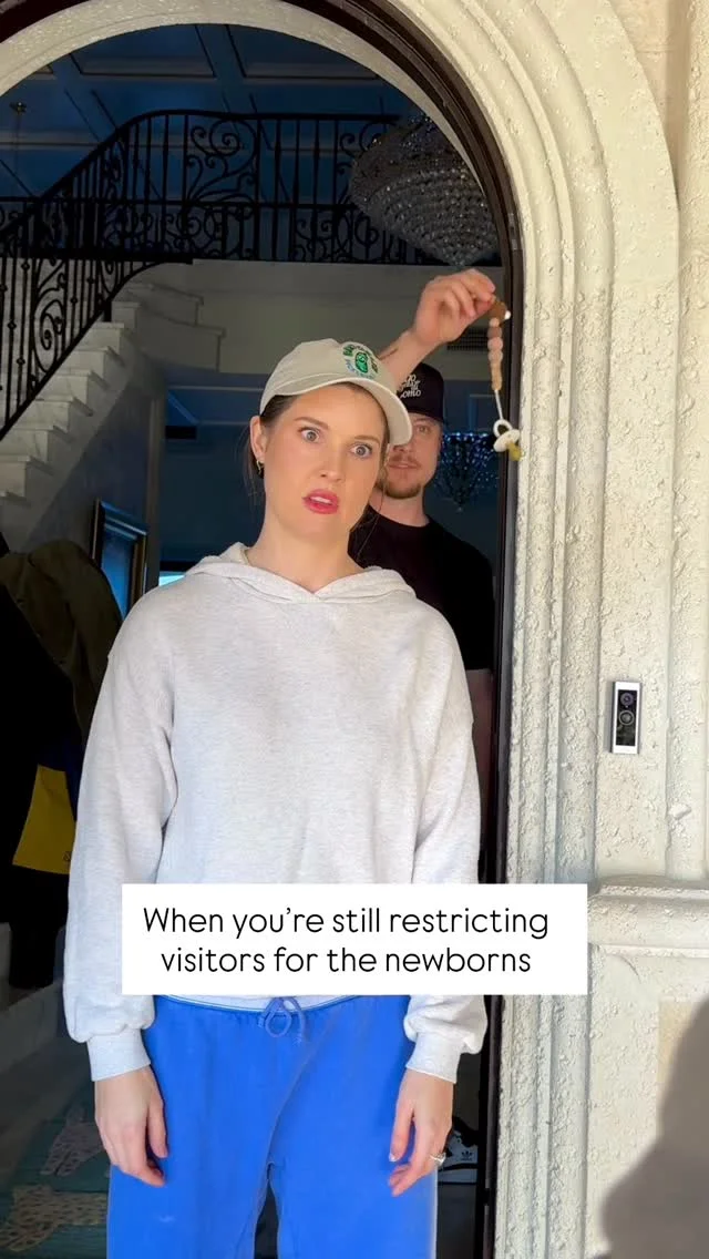 In his defense, they are 3 months old… #newborns #twins