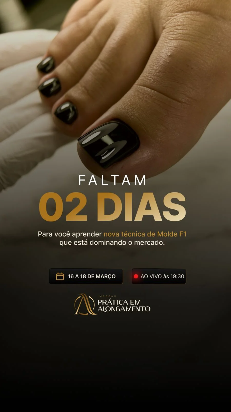 Faltam apenas 2 dias para o nosso grande Workshop! ✨ Serão 3 dias incríveis de muito aprendizado: 16, 17 e 18 de março Se você quer evoluir nas técnicas de alongamento e elevar o nível do seu trabalho, você não pode fic...